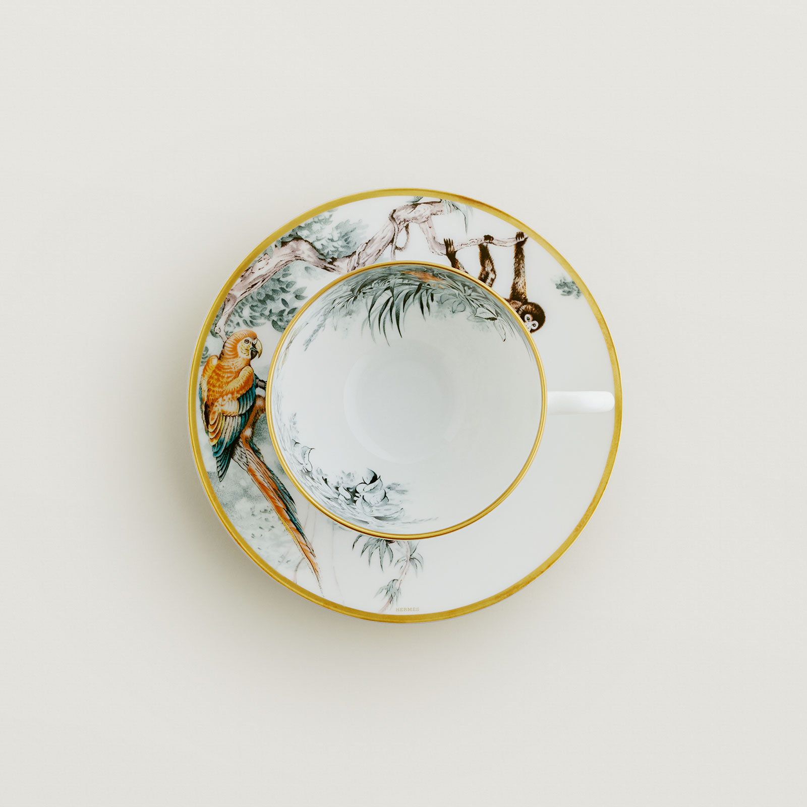 HERMÈS Paris Carnets d'Équateur Tee- / Kaffeetasse m. U. 0,20ltr.
