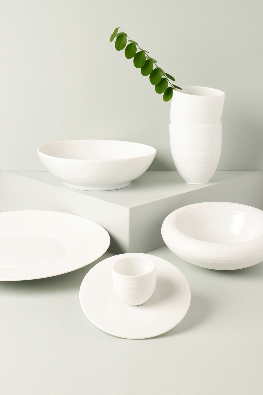 Coquet Hémisphère Satin white Salad Bowl 17cm klein