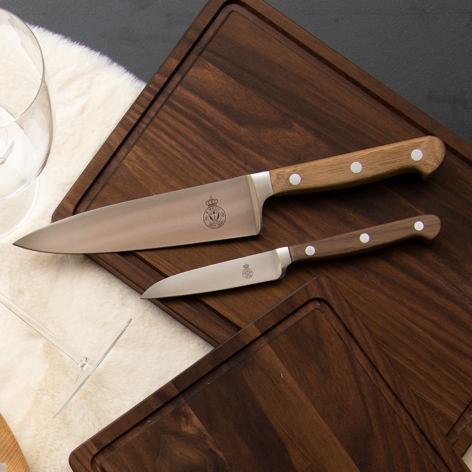 WEITZ Classic Nussbaum Kochmesser 21cm