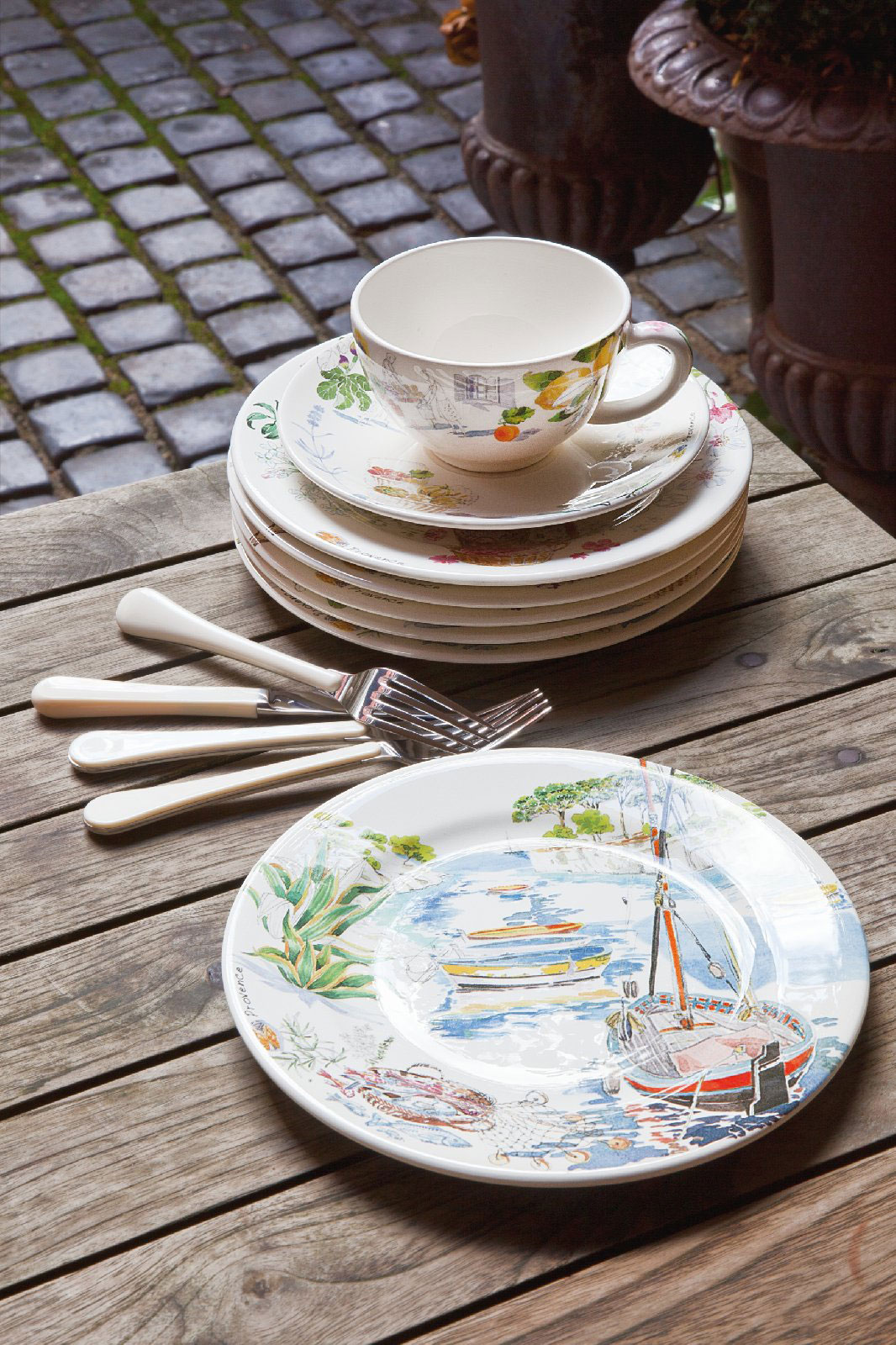 Gien Provence Frühstücks-Untertasse 18cm