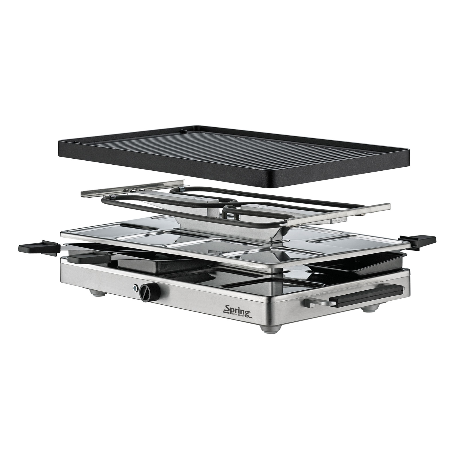 Spring CLASSIC Raclette 8 mit Alugrillplatte