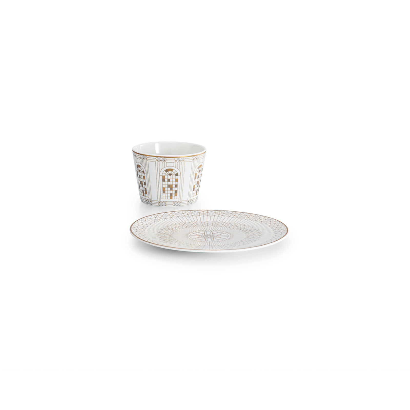 Baccarat Arcadia Becher Gold & Platinum