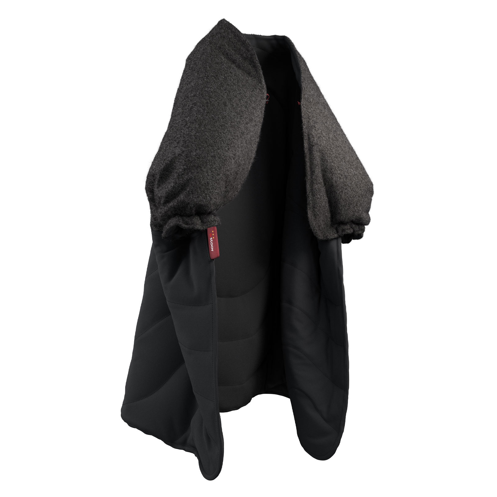 Stoov Huge Hug Heizdecke Woolly Dark Grey S3