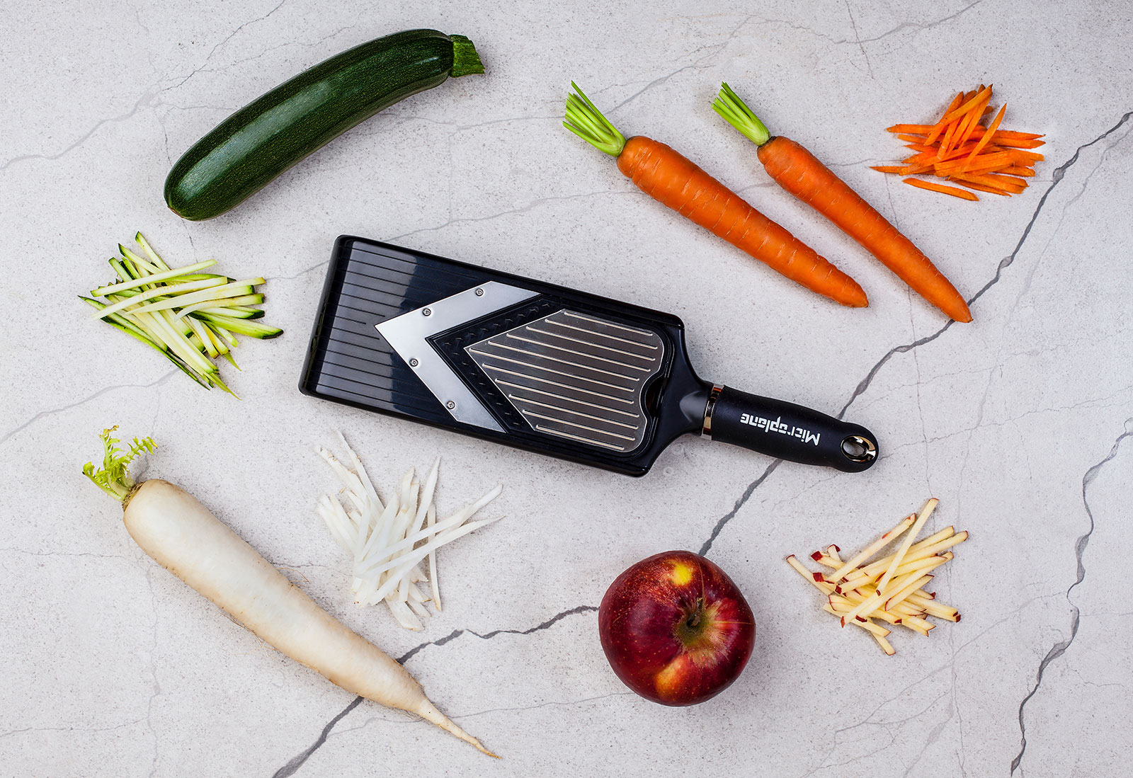 Microplane Specialty V-Hobel Slicer mit Julienne