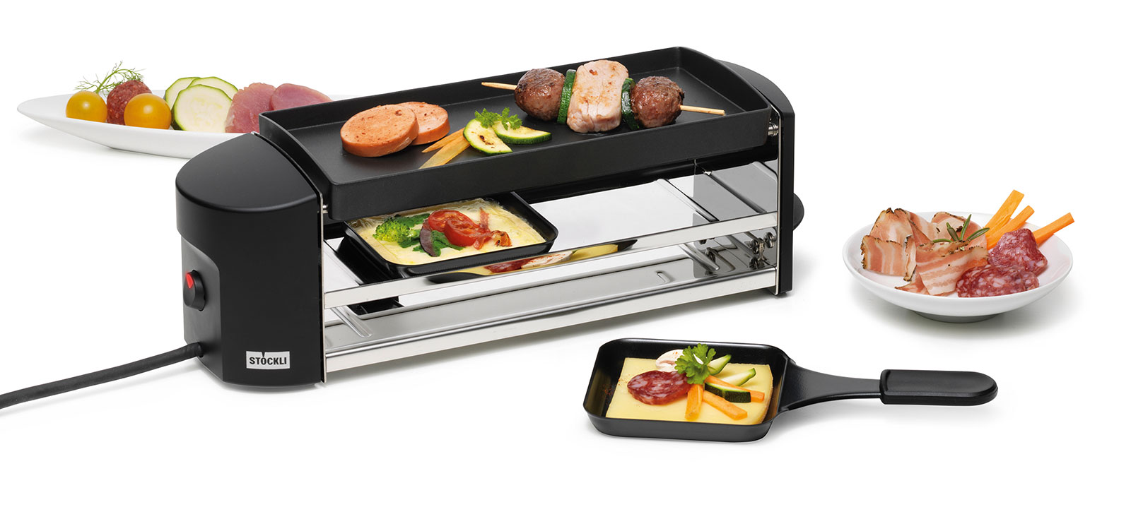 Stöckli Cheeseboard Twin anthrazit 2 Pers.