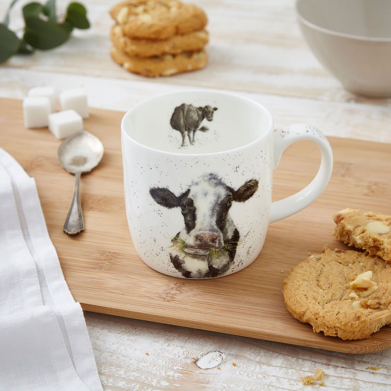 Royal Worcester Wrendale Designs Becher Mooo (Cow) / Kuh 0,31ltr.