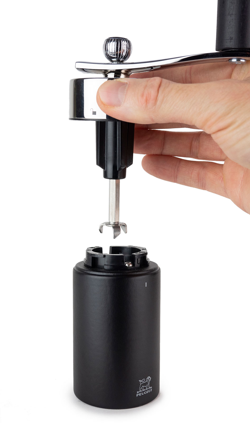 Peugeot Isen Muskatmühle schwarz matt 15cm