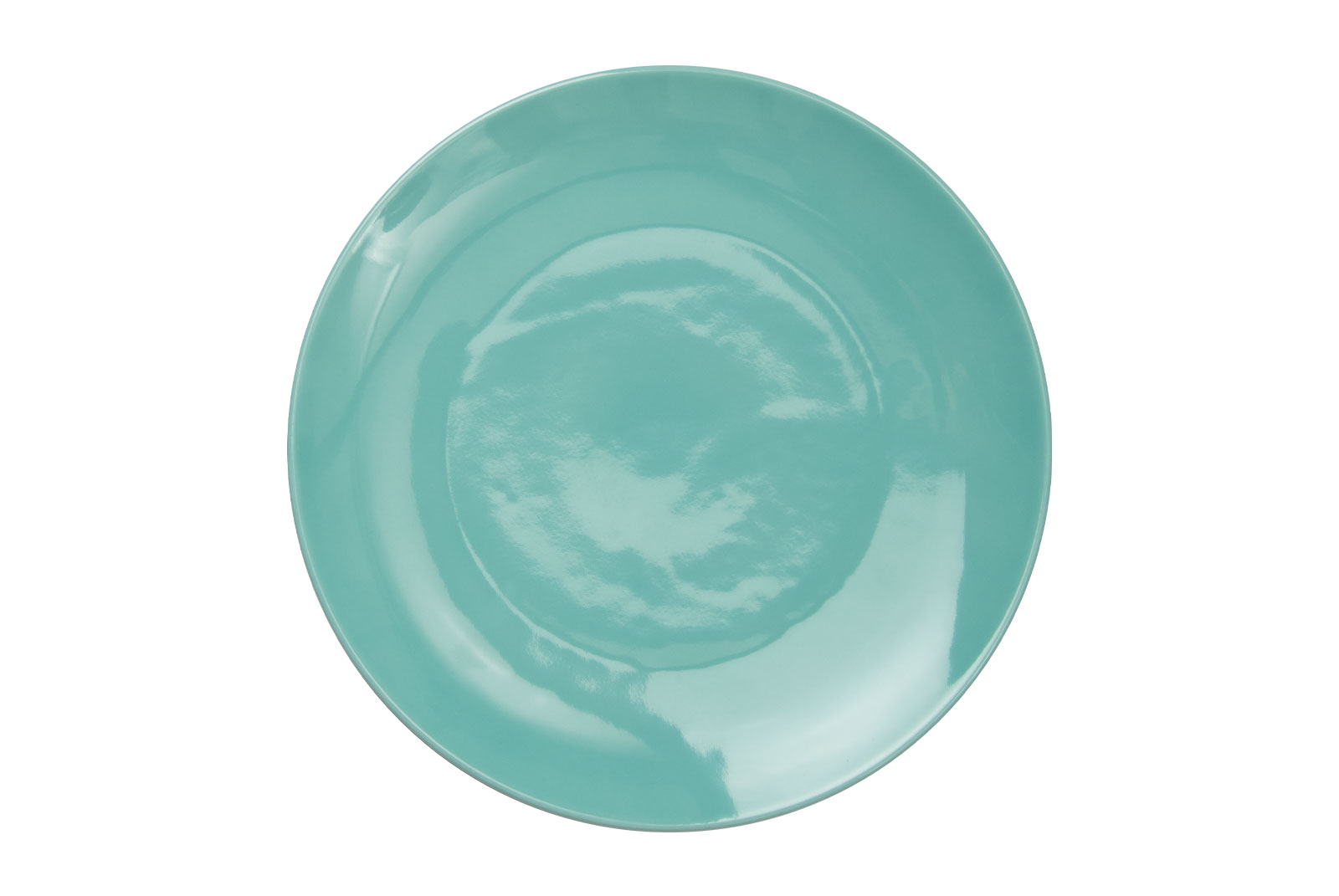 Der Dibbern One Color türkis Frühstücksteller ist ein kleiner Porzellanteller mit türkisfarbener Glasur.