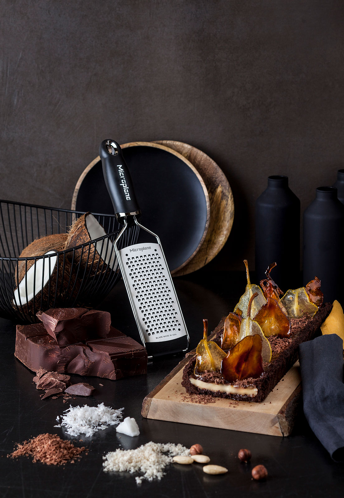 Microplane Gourmet Reibe Grob schwarz