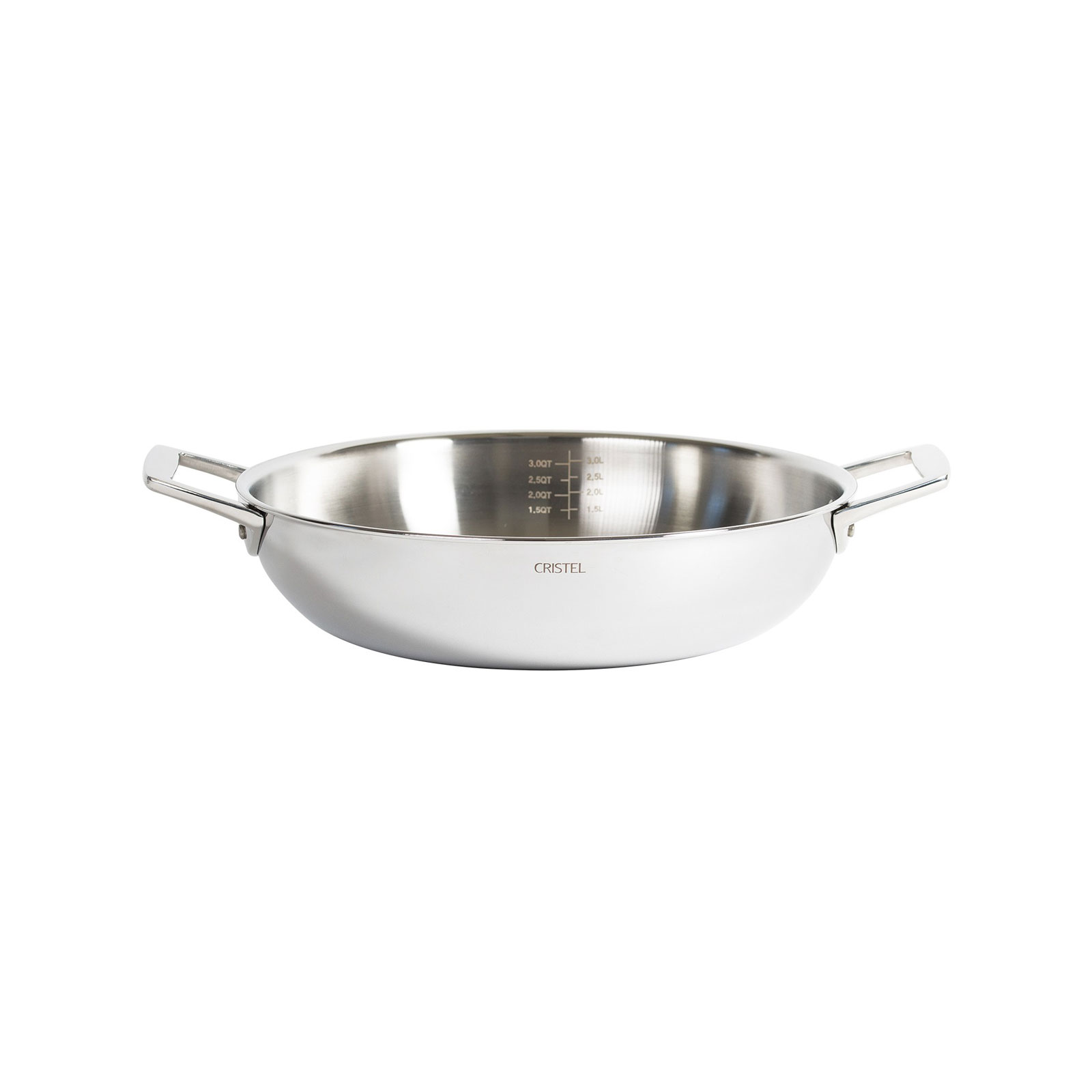 Cristel Castel'Pro Servierpfanne m. 2 Griffen 16cm Edelst.