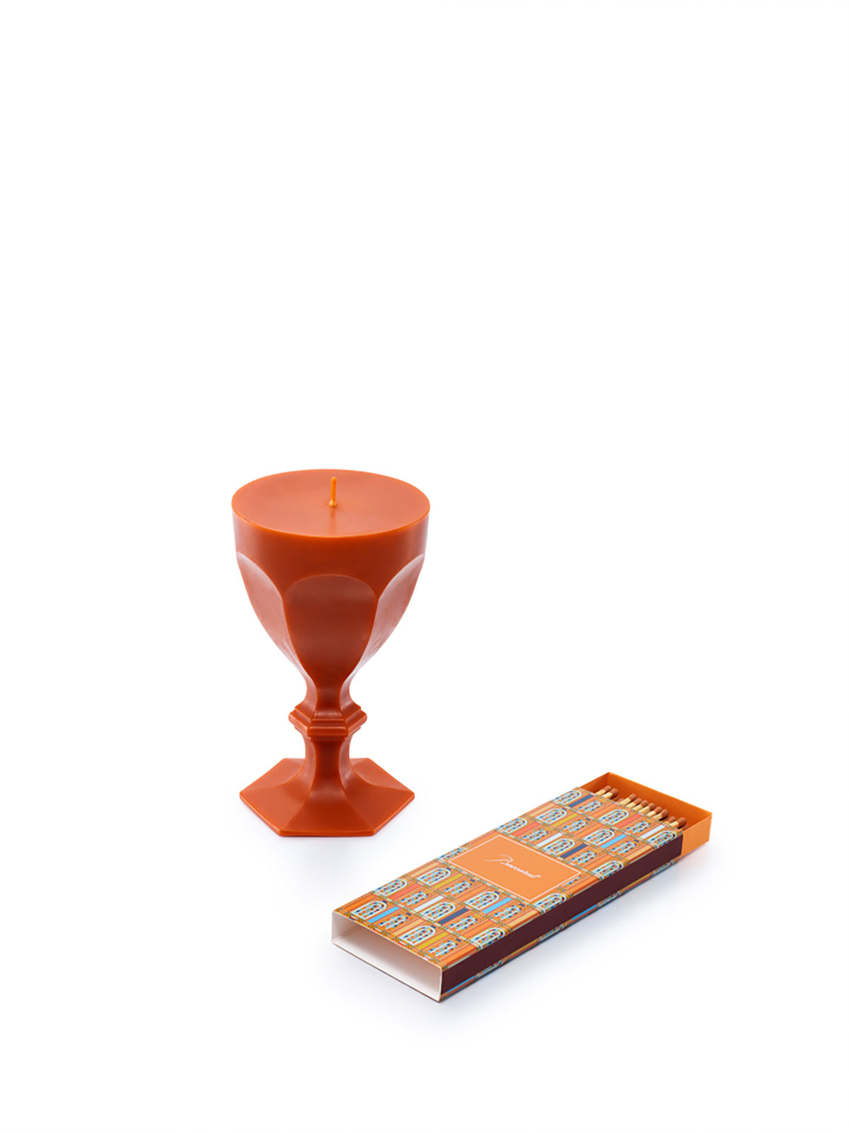 Baccarat Harcourt Glass Kerze 20cm orange