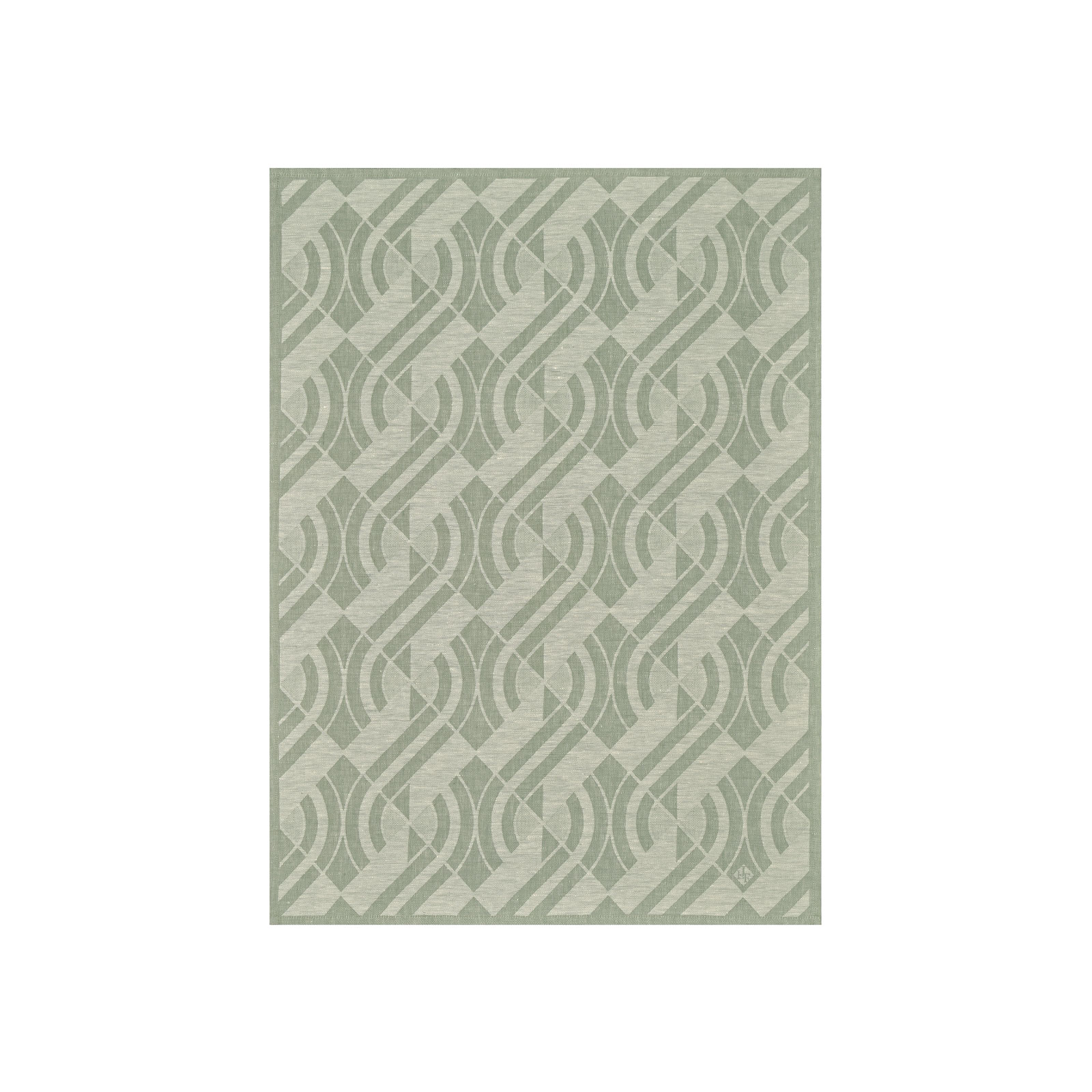 Le Jacquard Francais Neo Gläsertuch 60x80cm Leinen emeraude