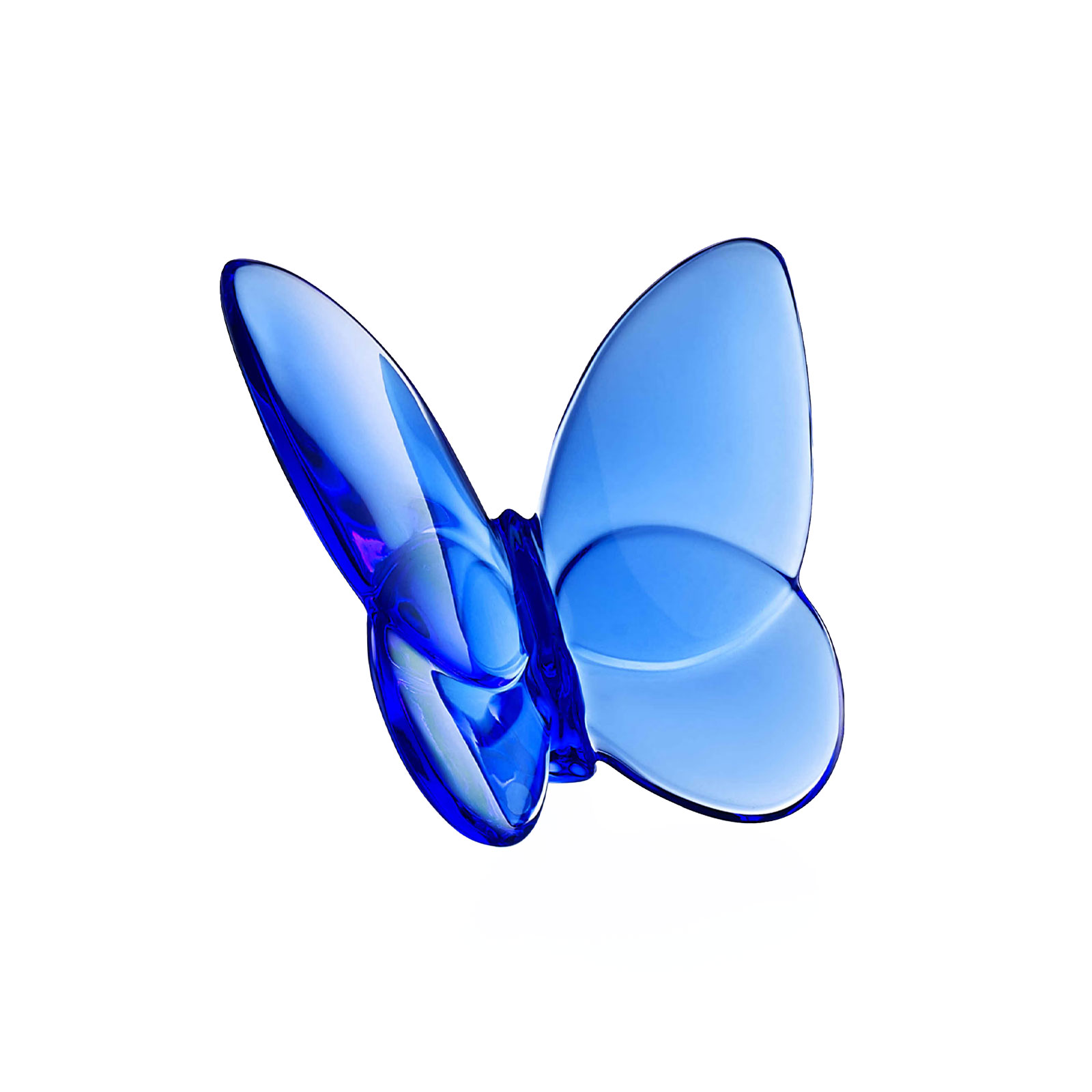 Baccarat Papillon Glücksbringer Schmetterling blau