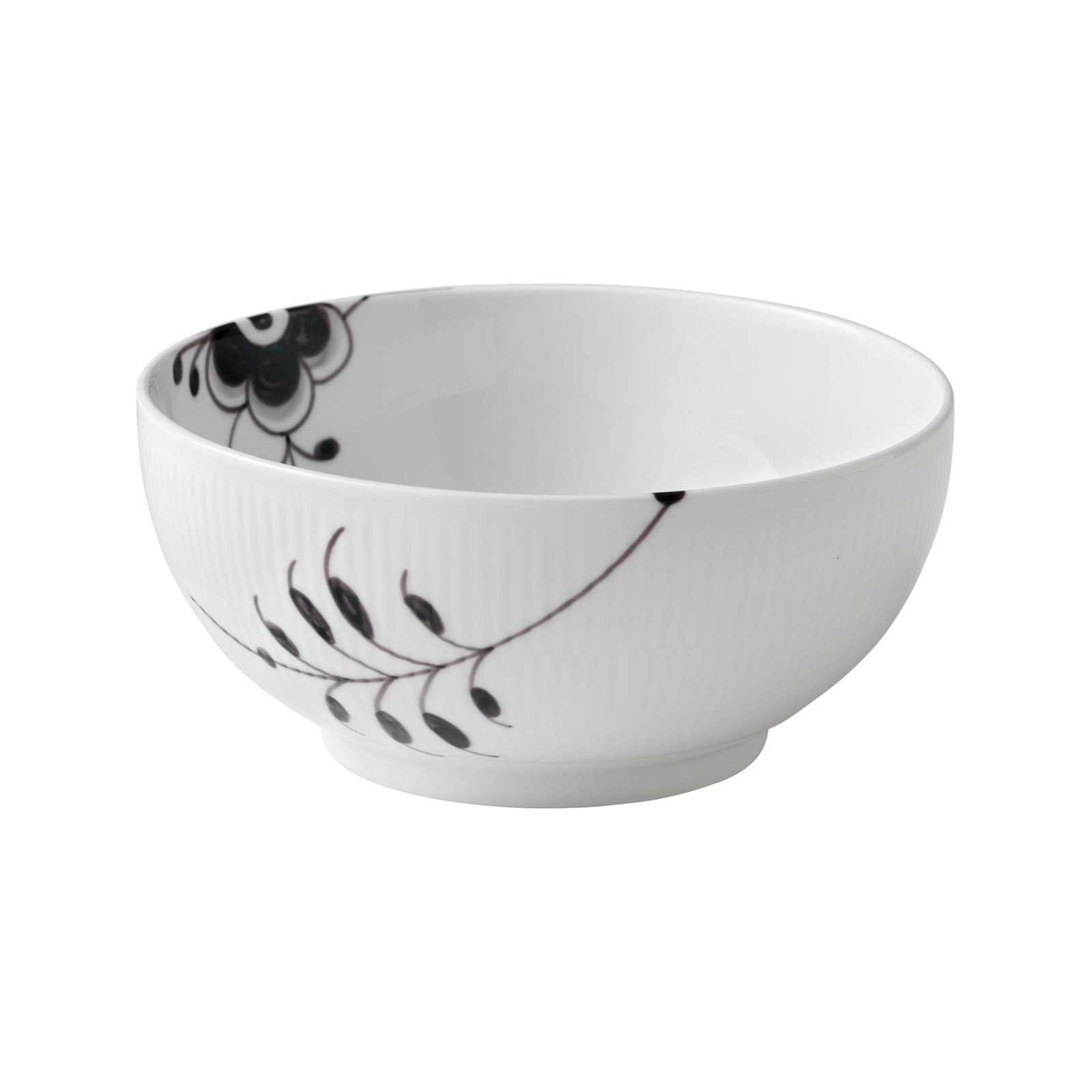 Royal Copenhagen Mega Schwarz Gerippt Schüssel 21cm 2541457