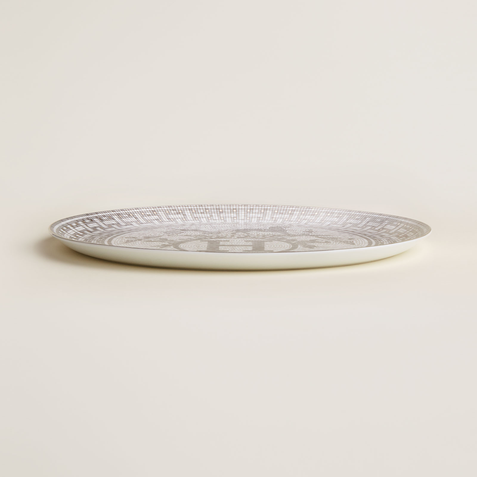 HERMÈS Paris Mosaïque au 24 Platin Tortenplatte 32cm
