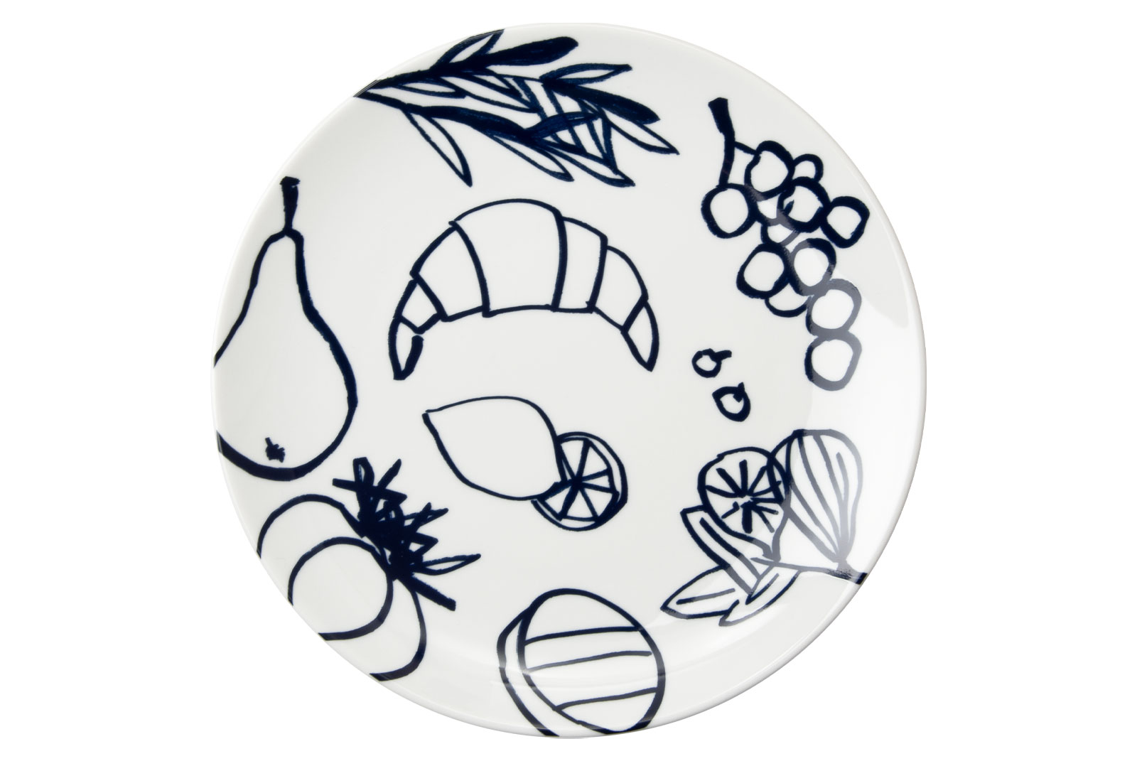 Dibbern Brasserie Volldekor Frühstücksteller 23cm Coupe