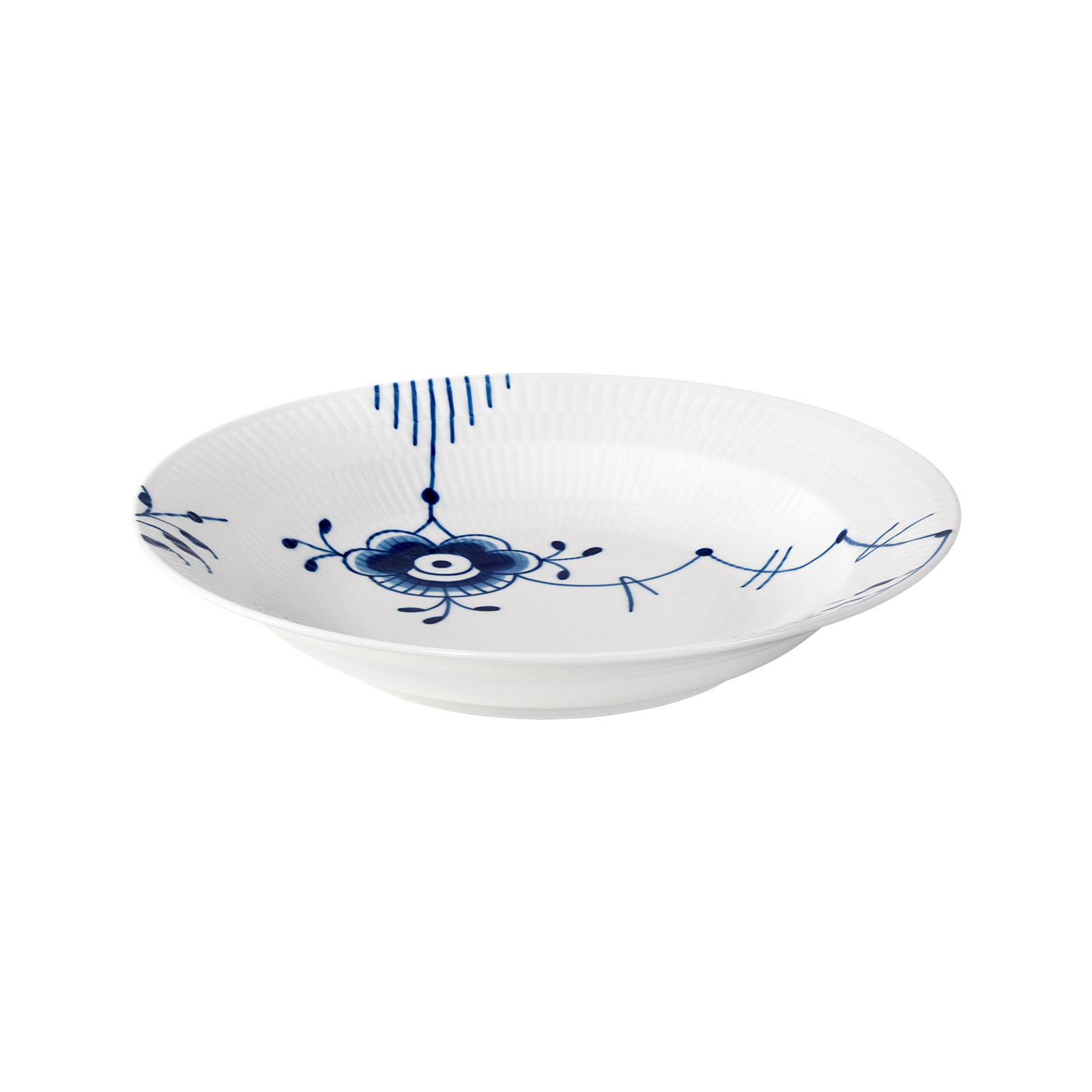 Royal Copenhagen Mega Blau Gerippt Suppenteller 27cm