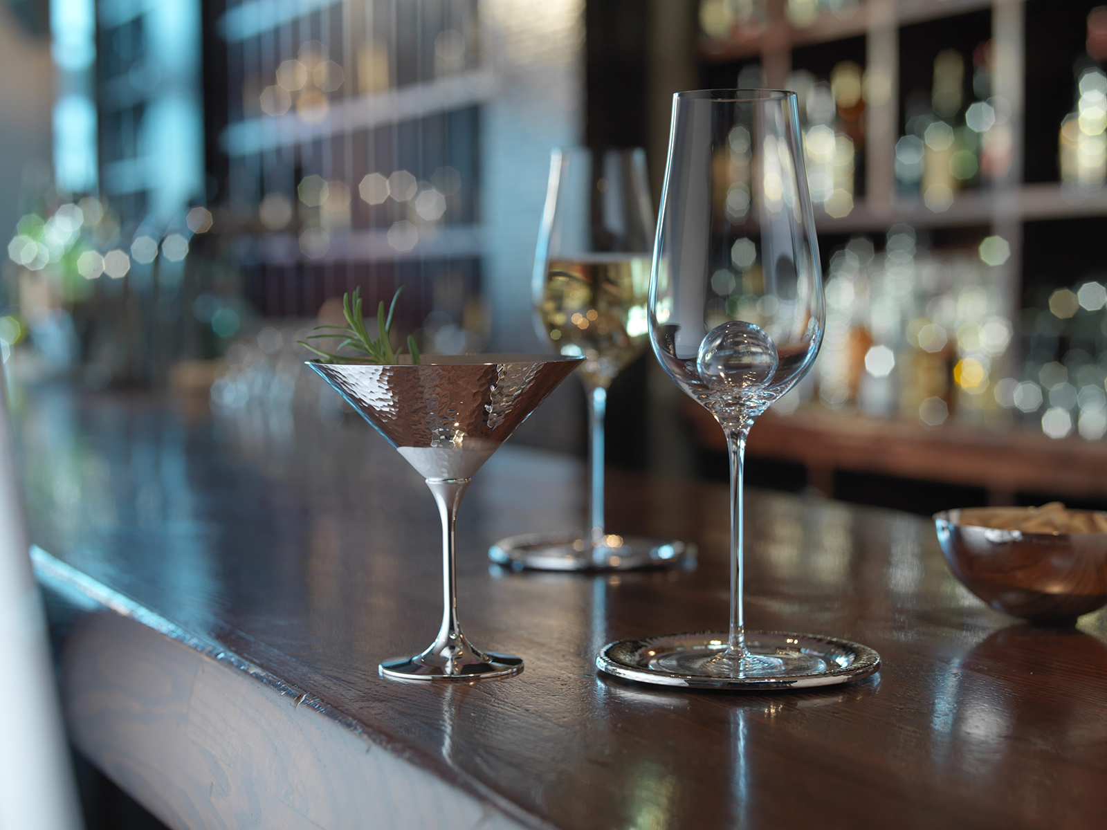 Robbe & Berking Martelé Cocktailschale 90versilbert