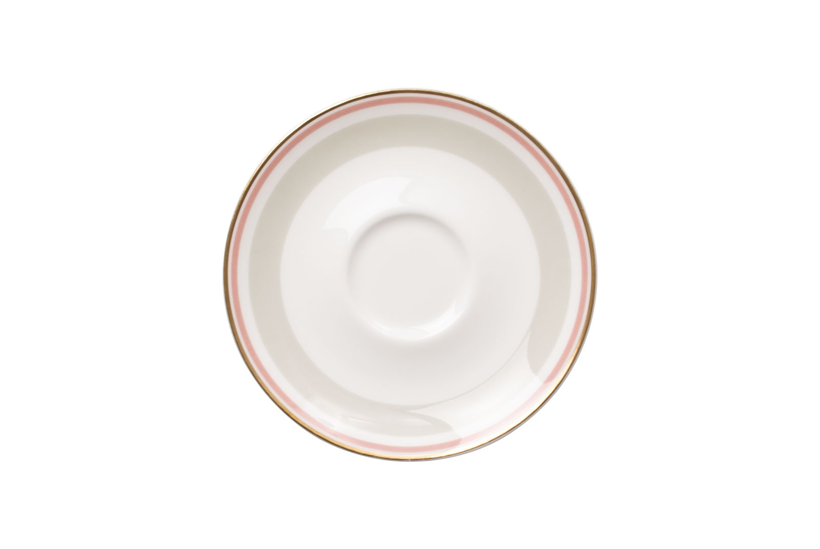 Die Espresso-Untertasse khaki/rosé der Dibbern Serie Capri