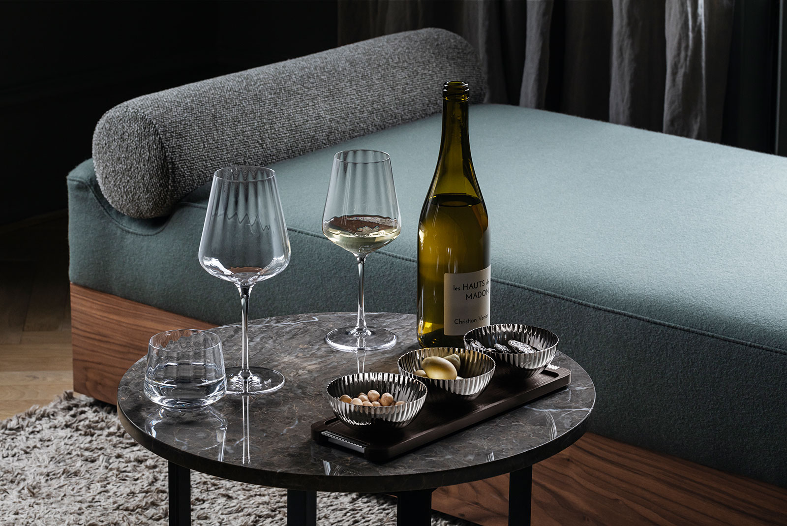 Georg Jensen Bernadotte Weißweingläser 0,43ltr. 6er Set