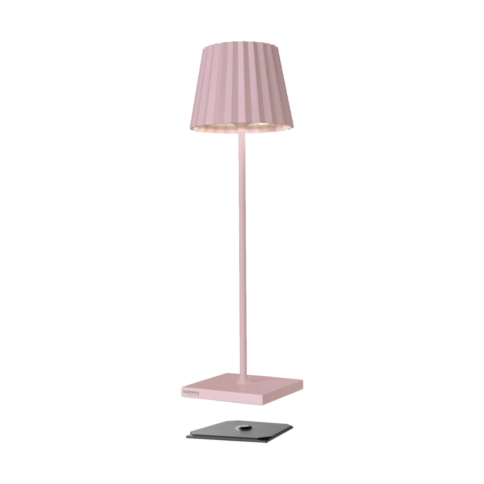 Sompex Troll RC Akku-Tischleuchte pink