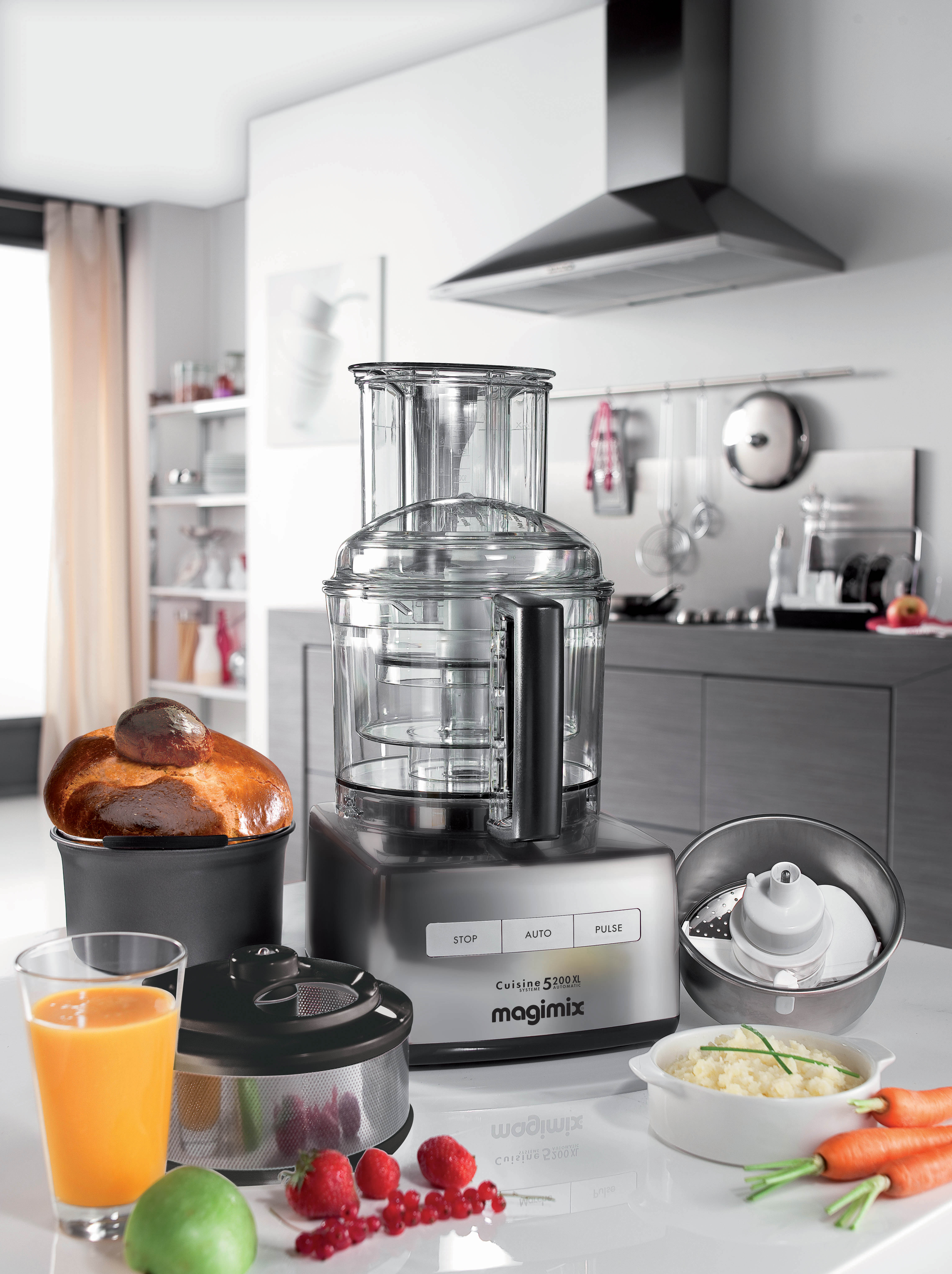 Magimix Küchenmaschine Cuisine Système 5200 XL chrom matt