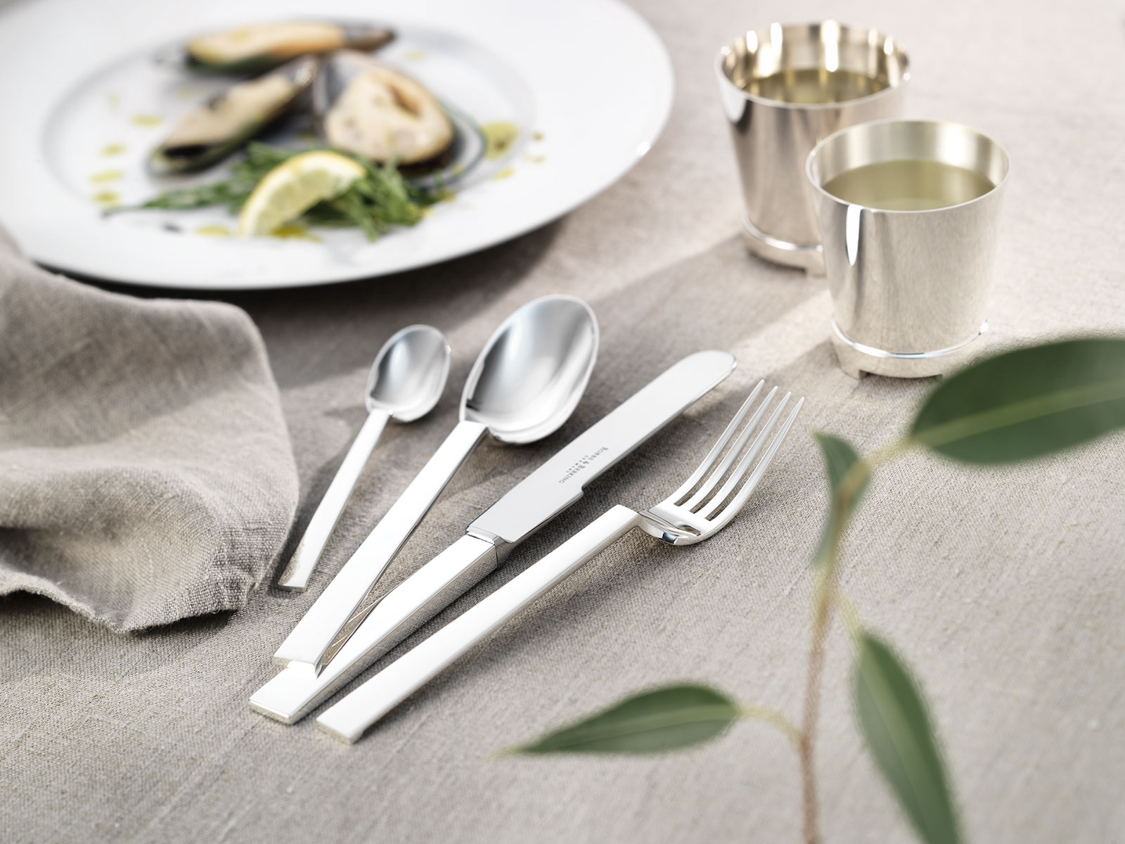 Robbe & Berking Sphinx Dessertmesser 925Silber