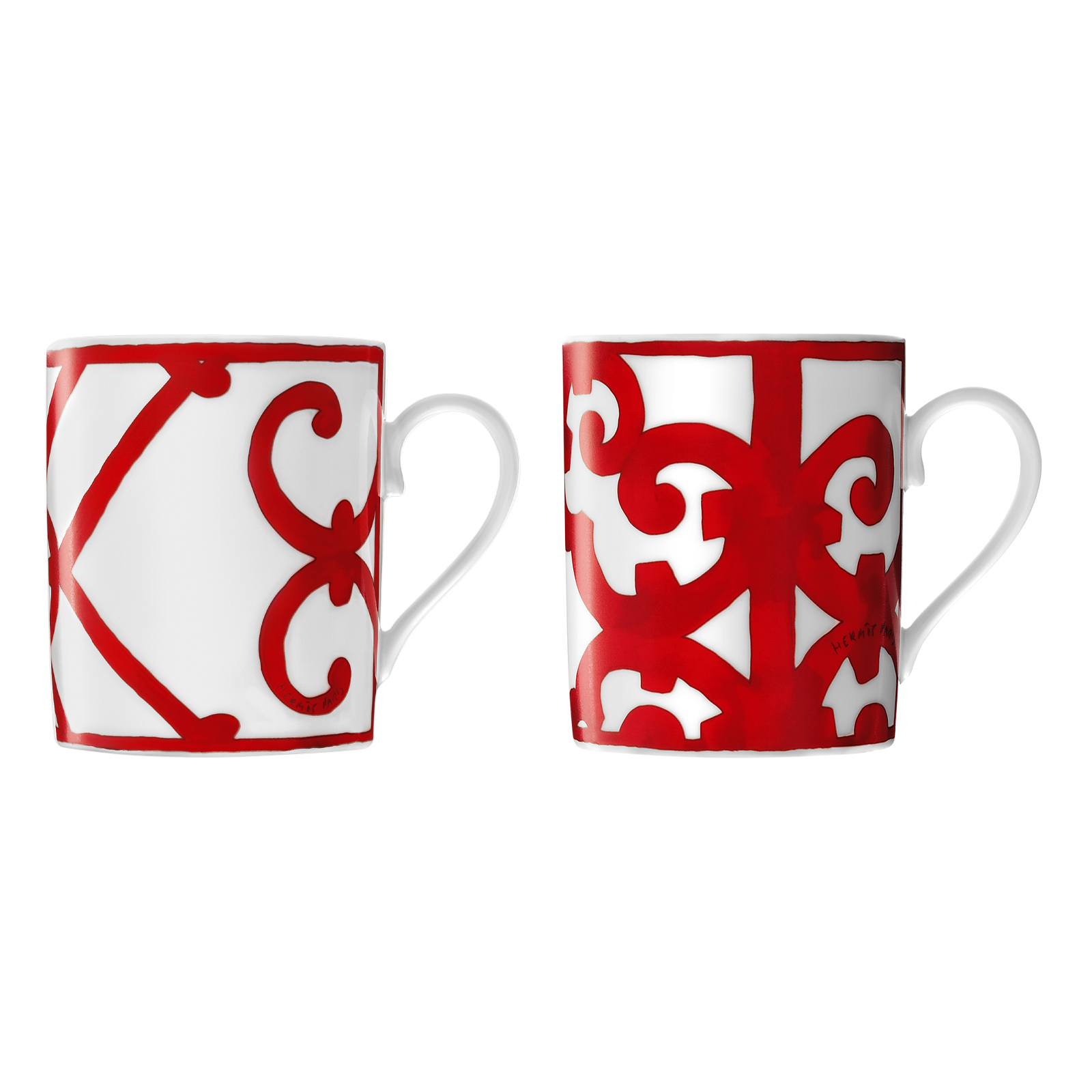 HERMÈS Paris Balcon du Guadalquivir 2er Set Becher (Nr. 1+2)