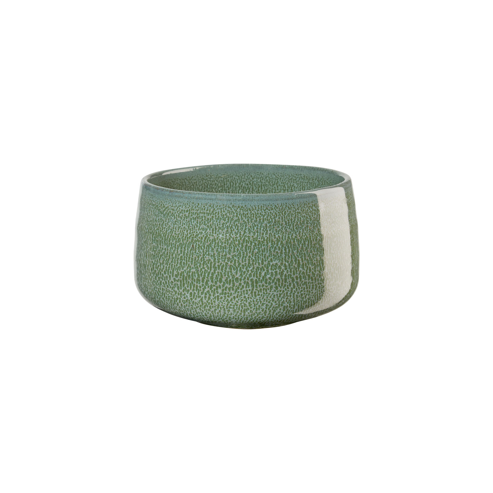 Die Moribana Matcha Schale grün von Asa Selection ist eine glänzende konische Schale.